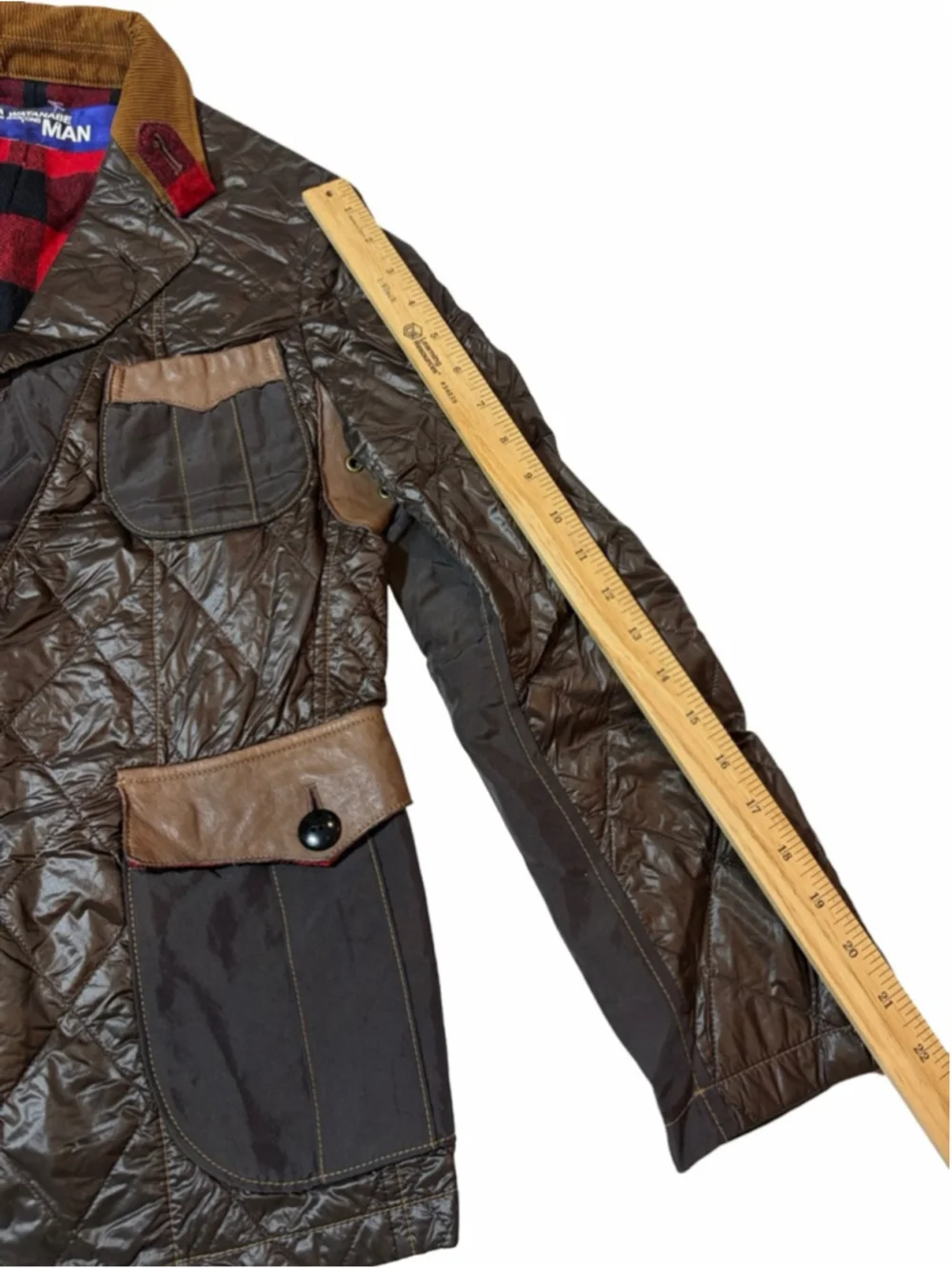 Junya Watanabe Comme Des Garcons MAN Patchwork Quilted Jacket Leather